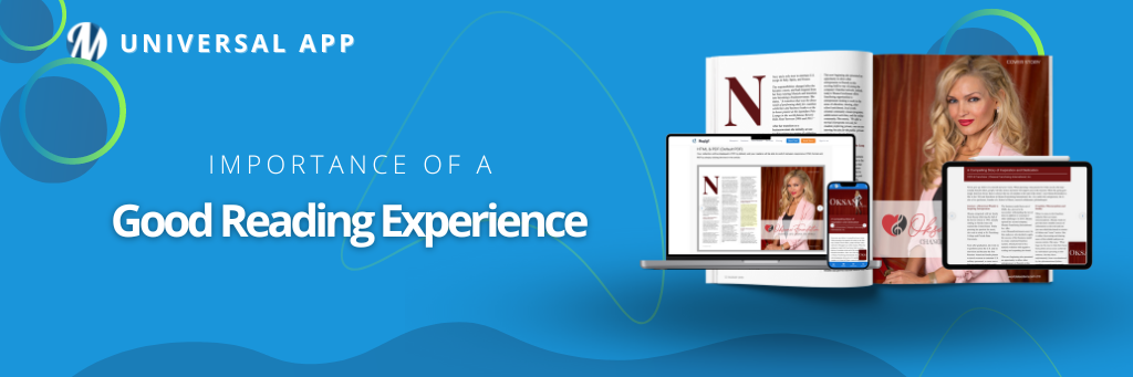 importance of a good reading experience magloft